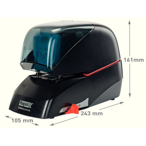 Zszywacz elektryczny Supreme 5080e czarny 80 kartek RAPID 20993410 Zszywacz elektryczny Supreme 5080e czarny 80 kartek RAPID 20993410