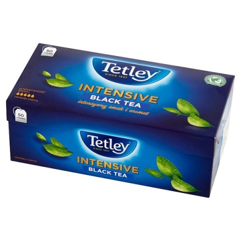 Herbata TETLEY INTENSIVE czarna 50 saszetek z zawieszką