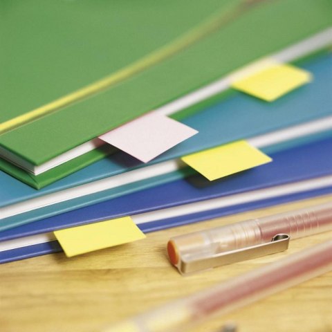 Zakładki indeksujące POST-IT (671/3), papier, 26x76mm, 3x100 kart., mix kolorów Zakładki indeksujące POST-IT (671/3), papier, 26x76mm, 3x100 kart., mix kolorów