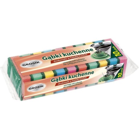 Zmywaki gąbka do zmywania (10 szt.) GROSIK 7931