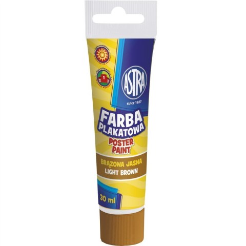 Farba plakatowa Astra tuba 30 ml - brązowa jasna, 83110912