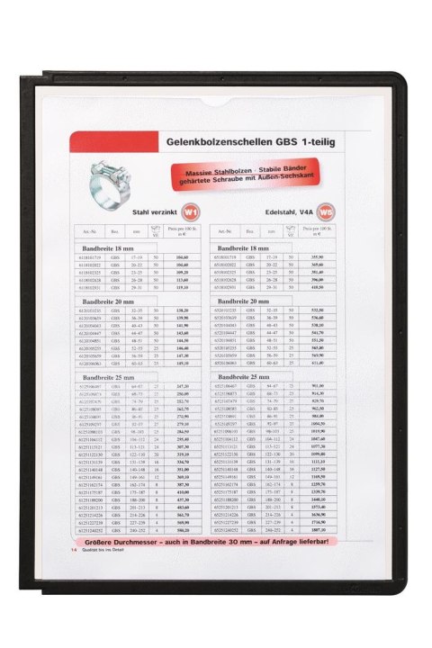 Panele prezentacyjne ramka czarna SHERPA 5606-01 DURABLE