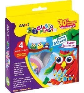 CIASTO-PLASTO IC18P4, 4 kolory, 18 g170-2208 CIASTO-PLASTO IC18P4, 4 kolory, 18 g170-2208