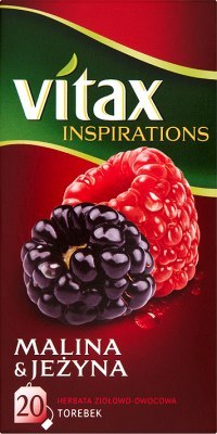 Herbata VITAX INSPIRATIONS MALINA&JEŻYNA 20t*2g zawieszka Herbata VITAX INSPIRATIONS MALINA&JEŻYNA 20t*2g zawieszka