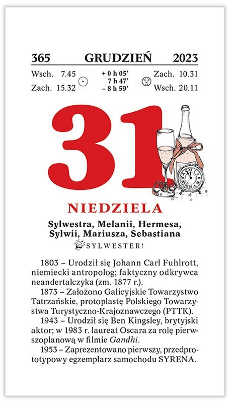 Kalendarz RODZINNY zdzierak 2026 (Z1) TELEGRAPH