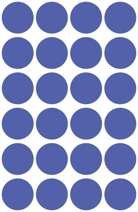 Kółka do zaznaczania niebieskie 18mm Usuwalne, Avery Zweckform 3596