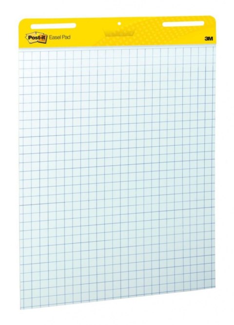 Samoprzylepne arkusze konferencyjne Post-it_ Super Sticky, na flipchart, 63,5x76,2cm, w kratkę do wykresów, 30 kart., białe