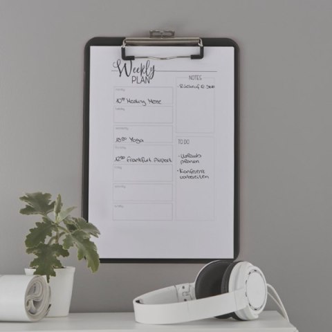 Deska z klipem Leitz WOW, czarna 39710095 Deska z klipem Leitz WOW, czarna 39710095