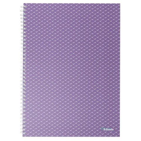 Kołonotatnik ColourBreeze A4, w kratkę, lawendowy Esselte 628479