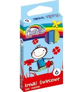 Kredki FIORELLO świecowe 6 kolorów 170-1381 Kredki FIORELLO świecowe 6 kolorów 170-1381