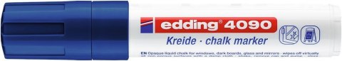 Marker kredowy ścięta końcówka 4 -15 mm kredowy niebieski Edding 4090/003/N Marker kredowy ścięta końcówka 4 -15 mm kredowy niebieski Edding 4090/003/N