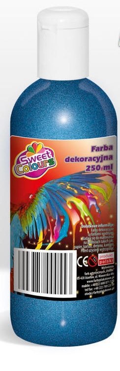 Farby plakatowe metaliczna 250ml.niebieska OTOCKI (X)