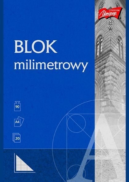 Blok milimetrowy A4 20kartek UNIPAP Blok milimetrowy A4 20kartek UNIPAP