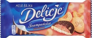 Ciastka DELICJE Szampańskie morela 147g