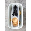 MyBox Organizer podłużny, biało-fioletowy 52581062