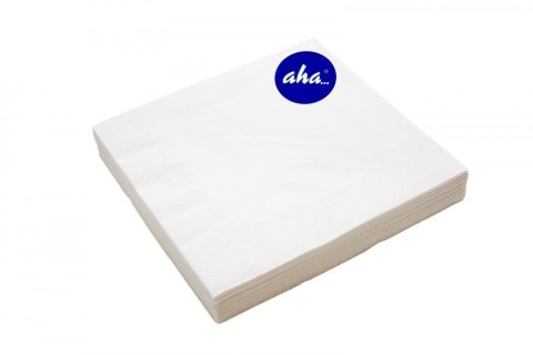Serwetki AHA białe 33x33cm, 20sztuk Serwetki AHA białe 33x33cm, 20sztuk