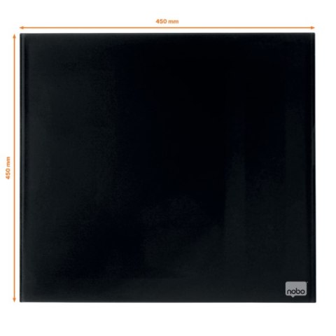 Tablica szklana NOBO Diamond Glass czarna 450x450 1903951