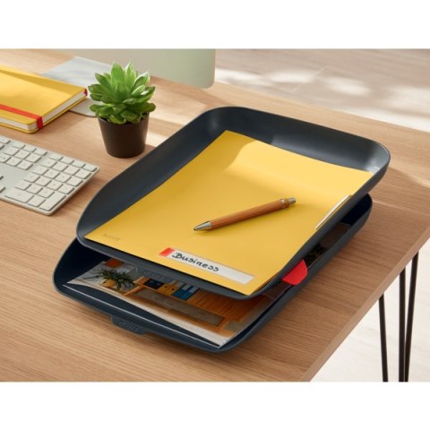 Folder A4 z kieszonką na etykietę Leitz Cosy, żółta 47080019 Folder A4 z kieszonką na etykietę Leitz Cosy, żółta 47080019