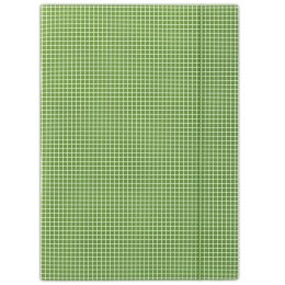 Teczka z gumką w kratę zielona FEP06 (X)