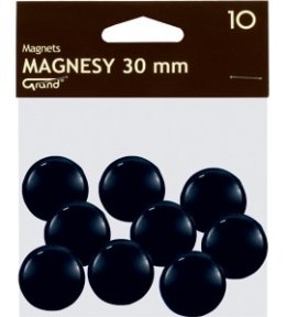 Magnes 30mm GRAND, czarny, 10 szt 130-1694