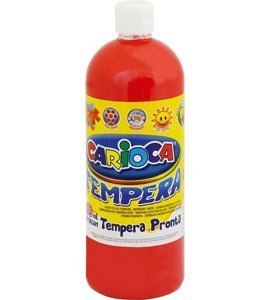 Farba tempera 1000 ml, czerwony CARIOCA 170-1444/170-2643 Farba tempera 1000 ml, czerwony CARIOCA 170-1444/170-2643