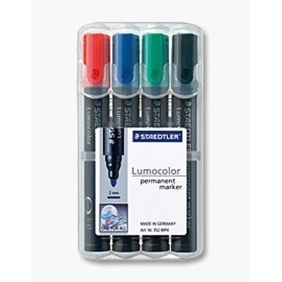 Marker Lumocolor, wodoodporny, okrągły, 4 kol. (2, 3, 5, 9) w etui box, Staedtler S 352 WP4 Marker Lumocolor, wodoodporny, okrągły, 4 kol. (2, 3, 5, 9) w etui box, Staedtler S 352 WP4