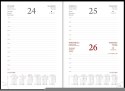 Kalendarz Vivella A5 dzienny p. biały Nr kat. 216 A5DB czarny 2024 WOKÓŁ NAS