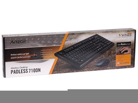 Zestaw klawiatura + mysz A4TECH V-TRACK 2.4G 7100N RF A4TKLA41220