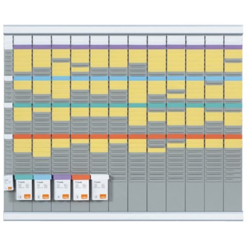 Planer roczny T-Card Nobo, 13 kolumn, 32 okienka 2990700 SALE