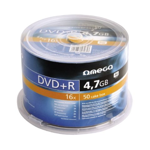 Płyta OMEGA DVD+R 4,7GB 16X CAKE (50) OMD1650+ -a