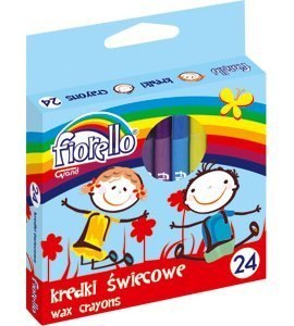 Kredki FIORELLO świecowe 24 kolorów 170-1386 Kredki FIORELLO świecowe 24 kolorów 170-1386