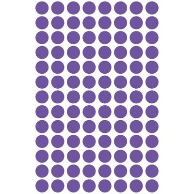 Kółka do zaznaczania kolorowe, 416 etyk./op., Q8 mm, fioletowe Avery Zweckform, 3112