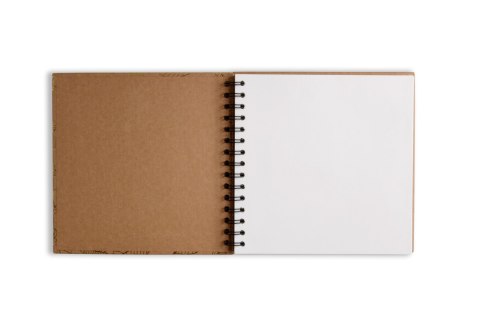 Album na spirali, 30x30cm, złote liscie, 30 ark, kremowe, 180g/m2, Happy Color HA 7631 3030-GC30