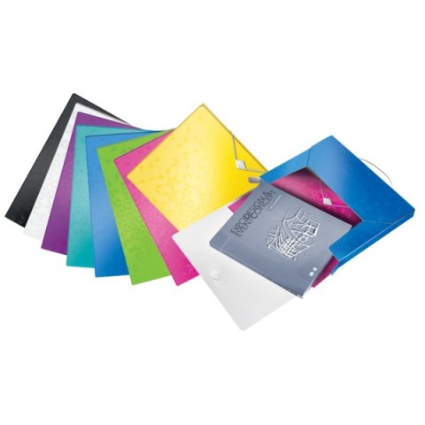 Teczka z gumką PP Leitz WOW, 30 mm, czarna 46290095 Teczka z gumką PP Leitz WOW, 30 mm, czarna 46290095