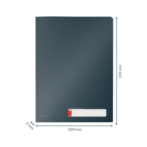 Folder A4 z 3 przegródkami Leitz Cosy, szara 47160089 Folder A4 z 3 przegródkami Leitz Cosy, szara 47160089