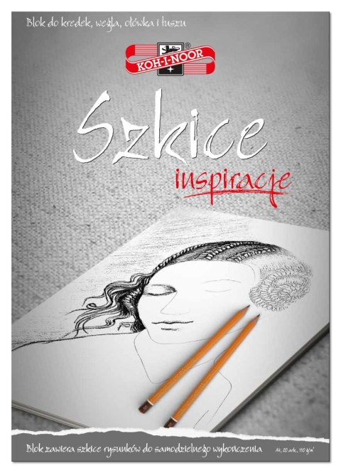 Blok A4 szkice 20k 110g INSPIRACJE BLO-INSZA4 KOH-I-NOOR