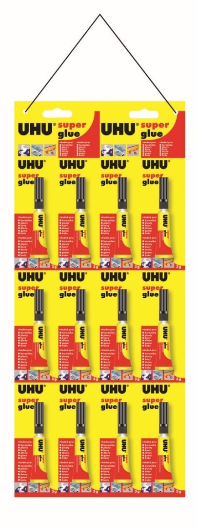Klej UHU SUPER GLUE CONTROL BLISTER 3g 36015 UHU