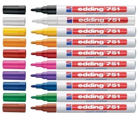 Marker lakierowy 1-2mm 751 zielony EDDING końcówka okrągła Marker lakierowy 1-2mm 751 zielony EDDING końcówka okrągła