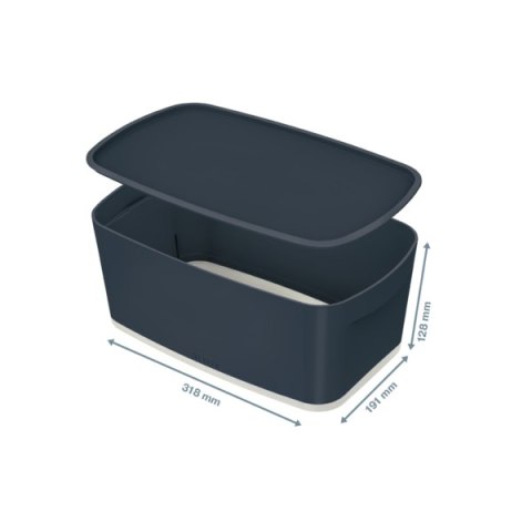 MyBox Cosy mały pojemnik z pokrywką, szary Leitz 52630089 MyBox Cosy mały pojemnik z pokrywką, szary Leitz 52630089