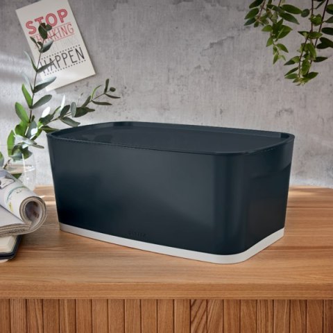 MyBox Cosy mały pojemnik z pokrywką, szary Leitz 52630089 MyBox Cosy mały pojemnik z pokrywką, szary Leitz 52630089