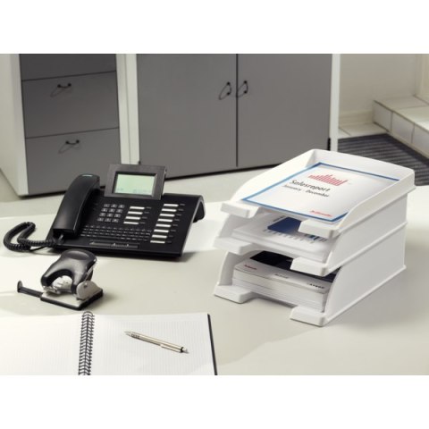 Półka na dokumenty Leitz Plus - Jumbo, przezroczysty, mleczny 52330003 Półka na dokumenty Leitz Plus - Jumbo, przezroczysty, mleczny 52330003
