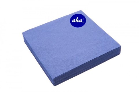 Serwetki AHA niebieskie 33x33cm, 20sztuk, intensywny Serwetki AHA niebieskie 33x33cm, 20sztuk, intensywny