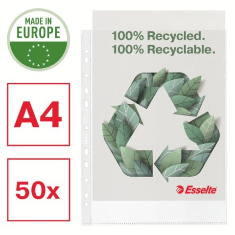 Koszulka groszkowa Recycled Premium PP 100 mic. A4, w kartonie, 627501 op.50 szt. Esselte Koszulka groszkowa Recycled Premium PP 100 mic. A4, w kartonie, 627501 op.50 szt. Esselte