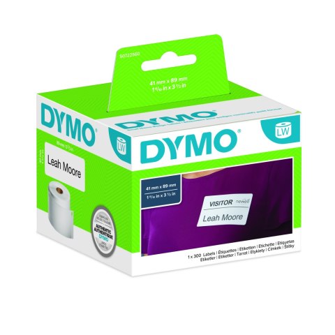 Etykieta DYMO na identyfikator imienny - 89 x 41 mm, biały S0722560