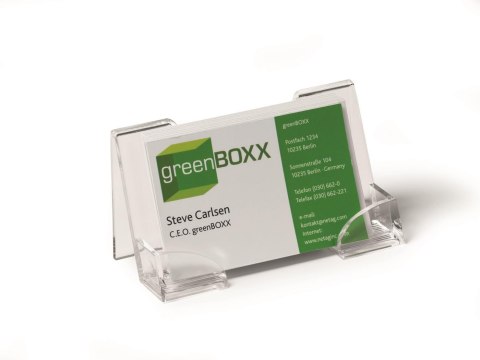 Podstawka na wizytówki 241419 przezroczysta DURABLE