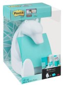 Podajnik do bloczków samoprzylepnych POST-IT_ Miś (Bear-330), biały, w zestawie 1 bloczek Super Sticky Z-Notes
