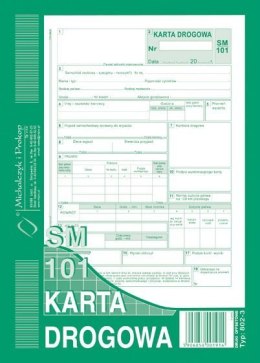 Karta drogowa A5, 80 kartek numerowane offset, 10-802-3N DOTTS