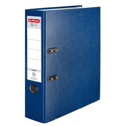 Segregator A4/80mm Q.FILE PP niebieski 11167418 Herlitz