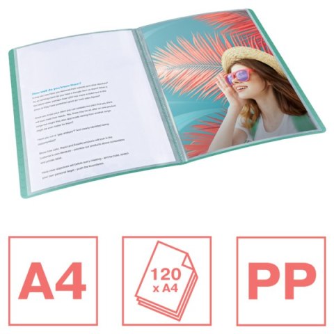 Album ofertowy Esselte ColourBreeze, z 60 koszulkami, zielony 626233 Esselte Album ofertowy Esselte ColourBreeze, z 60 koszulkami, zielony 626233 Esselte