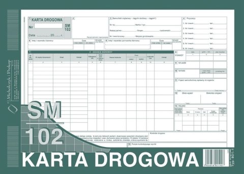 Karta drogowa A4, 80 kartek offset, 10-801-1 DOTTS